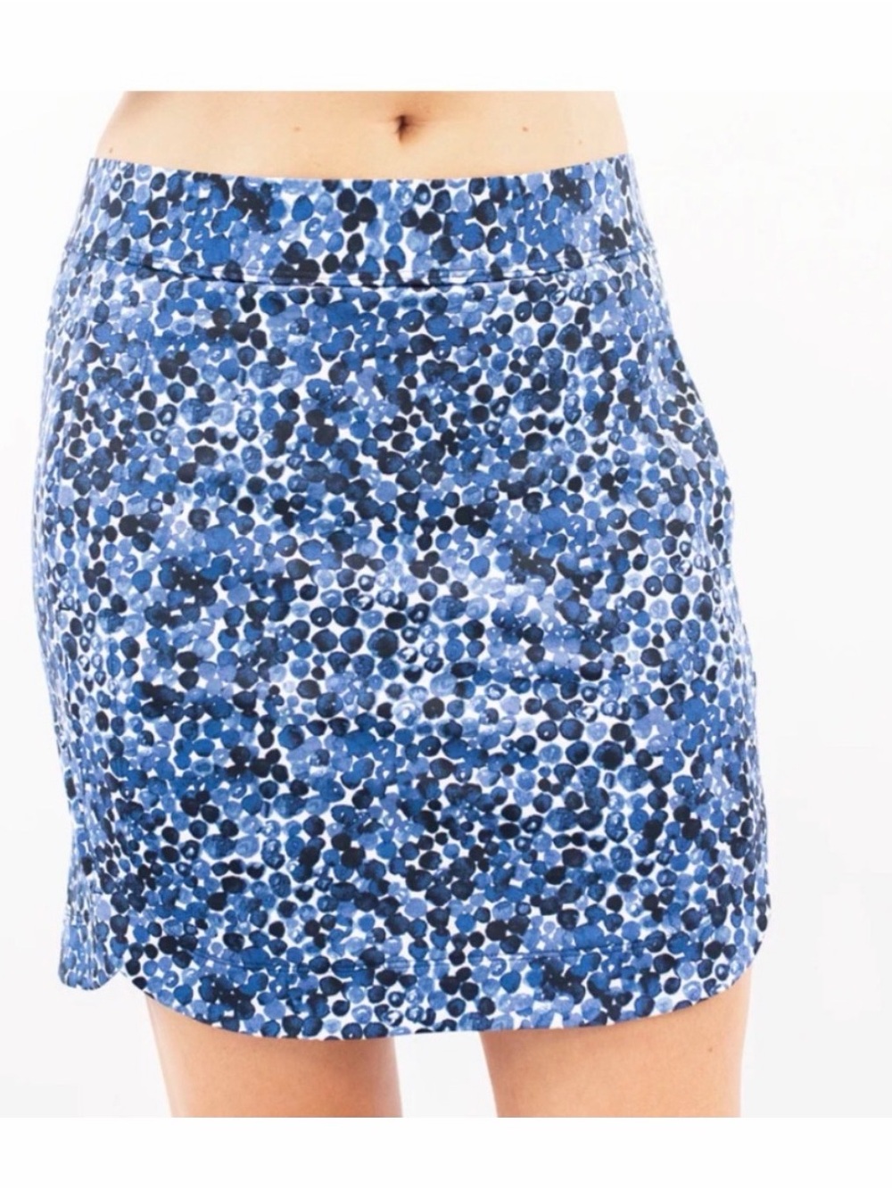 Belyn Key Panel Blue Berry  Speckled Print Women's Skort M NEW!